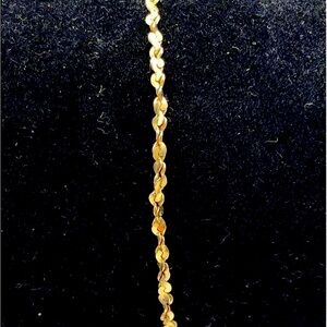BRAND NEW 10K Yellow Gold 7” Spiral Chain Bracelet